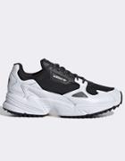 Adidas Originals Falcon Trail Shoe In Black And White-multi