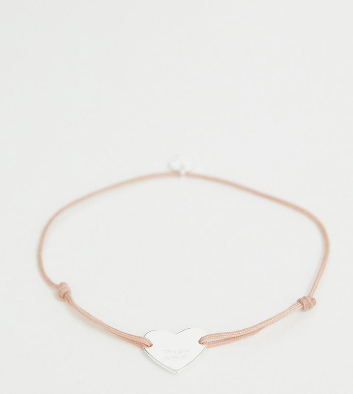 Thomas Sabo Little Secret Sterling Silver Heart Bracelet - Pink