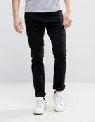 Troy Biker Jeans In Slim Fit - Black