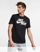 Nike Just Do It Swoosh T-shirt In Black