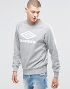 Umbro Sweatshirt With Large Logo - Gray Marl