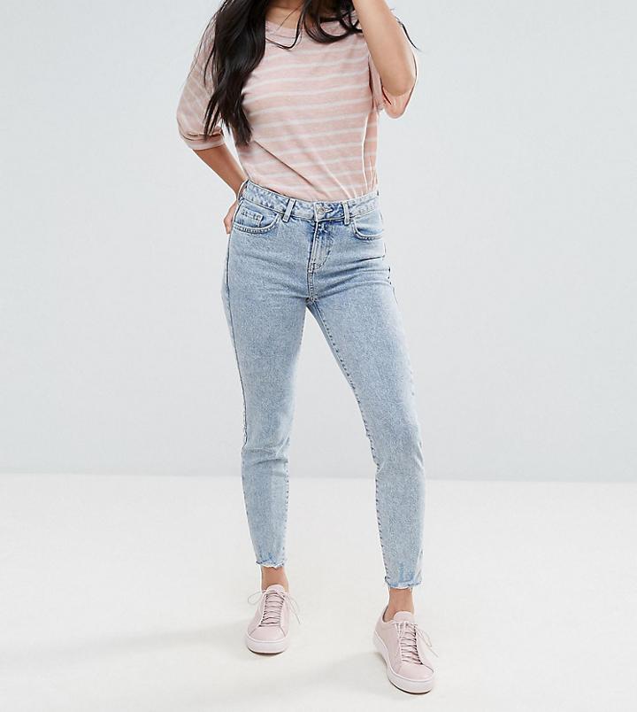 New Look Petite Acid Wash Skinny Jeans