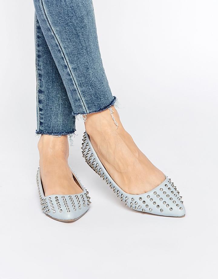 Asos Lightning Ballet Flats - Blue
