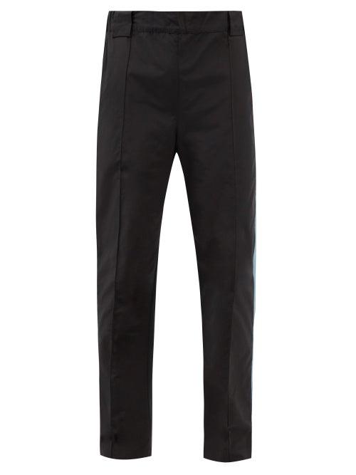Topshop Petite Tie Dye Straight Leg Jean In Black