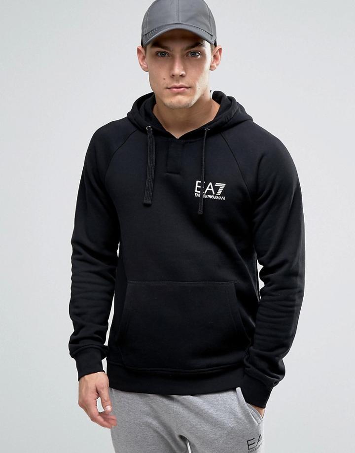 Emporio Armani Ea7 Hoodie With Logo - Black