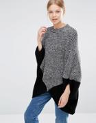 Vero Moda Poncho Sweater - Black