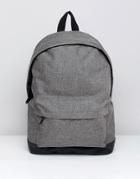 Asos Design Backpack In Gray Melange - Gray