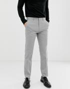 Burton Menswear Slim Fit Pants With Light Gray Stripe