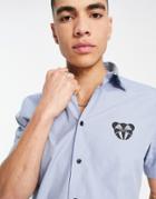 Boss Rikard Long Sleeve Checked Shirt-blue