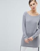 Ax Paris Ribbed Sweater Dress-silver