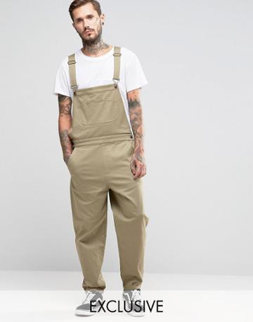 Reclaimed Vintage Overalls - Stone
