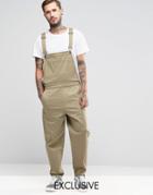 Reclaimed Vintage Overalls - Stone