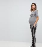 Supermom Maternity Humbug Stripe Wide Leg Pants - Multi