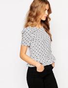 Jovonna Reeves Top With Peplum - White