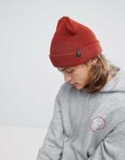 Brixton Beanie In Rust - Red