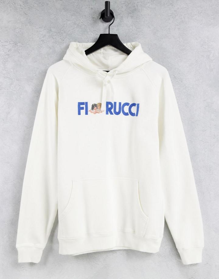 Fiorucci Relaxed Hoodie With Logo Front-white