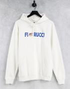Fiorucci Relaxed Hoodie With Logo Front-white