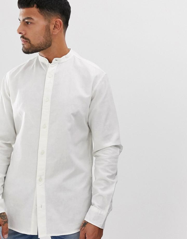 Jack & Jones Grandad Shirt - White