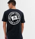 Volcom Back Print T Shirt In Black - Black