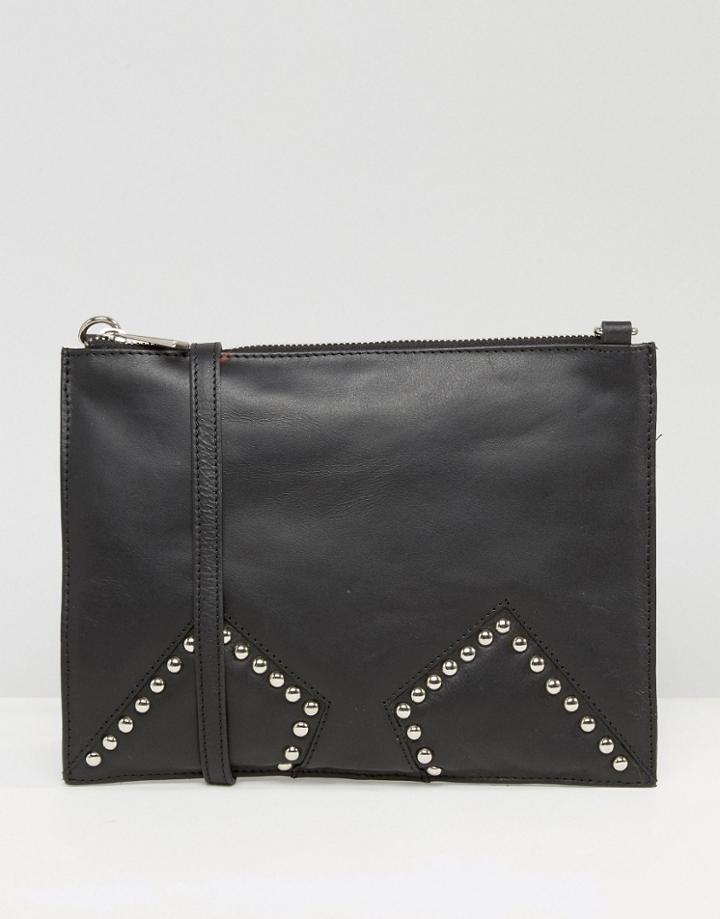 Urbancode Black Cross Body With Studded Inserts - Black
