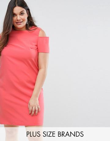 Lovedrobe Pencil Dress With Zip Back - Pink
