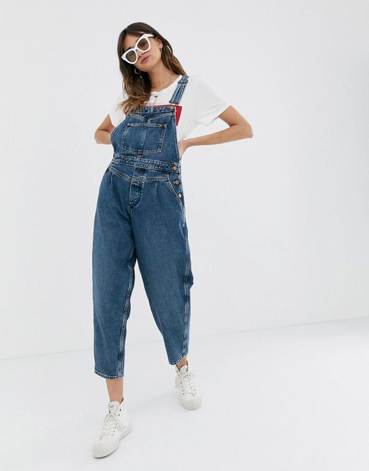 Wrangler Authentic Straight Leg Overall-blue
