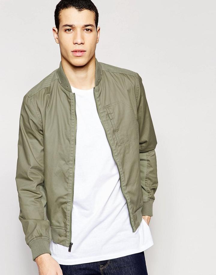 Original Penguin Coated Cotton Jacket - Green