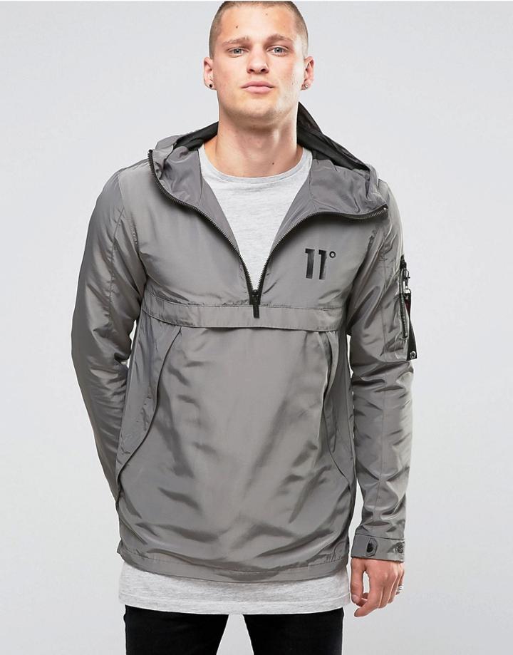 11 Degrees Lightweight Overhead Jacket - Gray