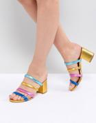 Kurt Geiger Major Midi Block Heeled Sandal - Multi