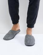 New Look Fleece Lined Slipper In Gray - Gray