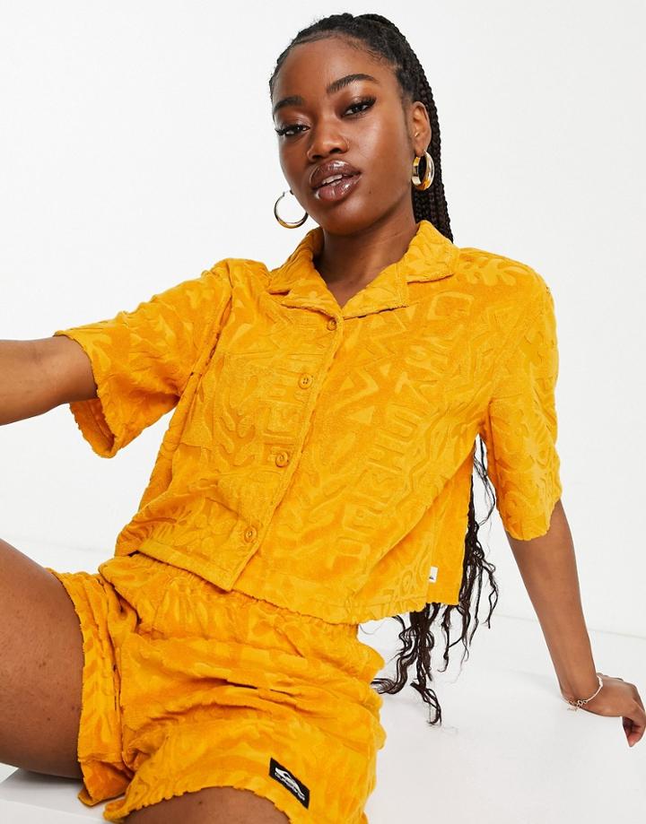 Quiksilver Nomad Culture Shirt In Mustard-yellow