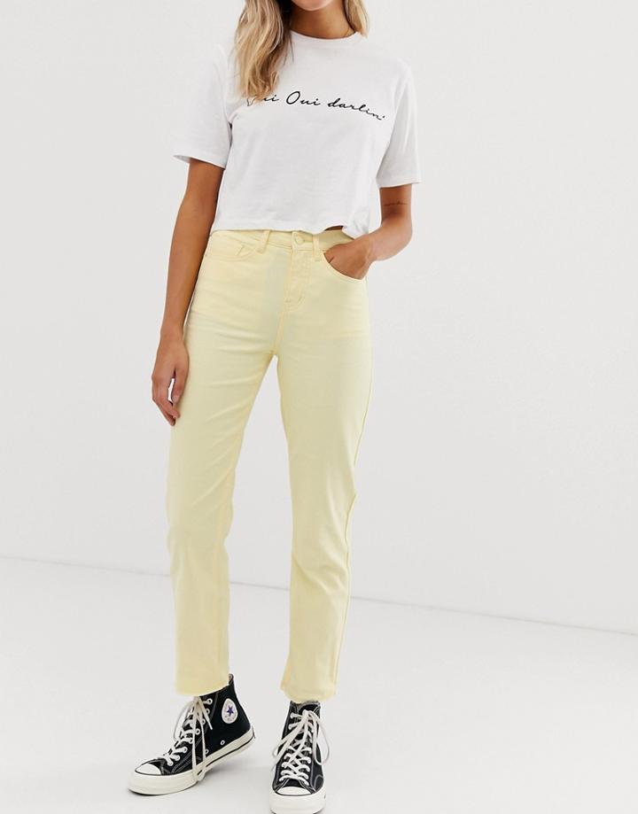 Jdy Mom Jean - Yellow
