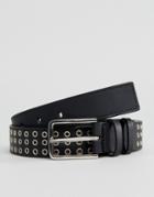 Systvm Leather Belt - Black