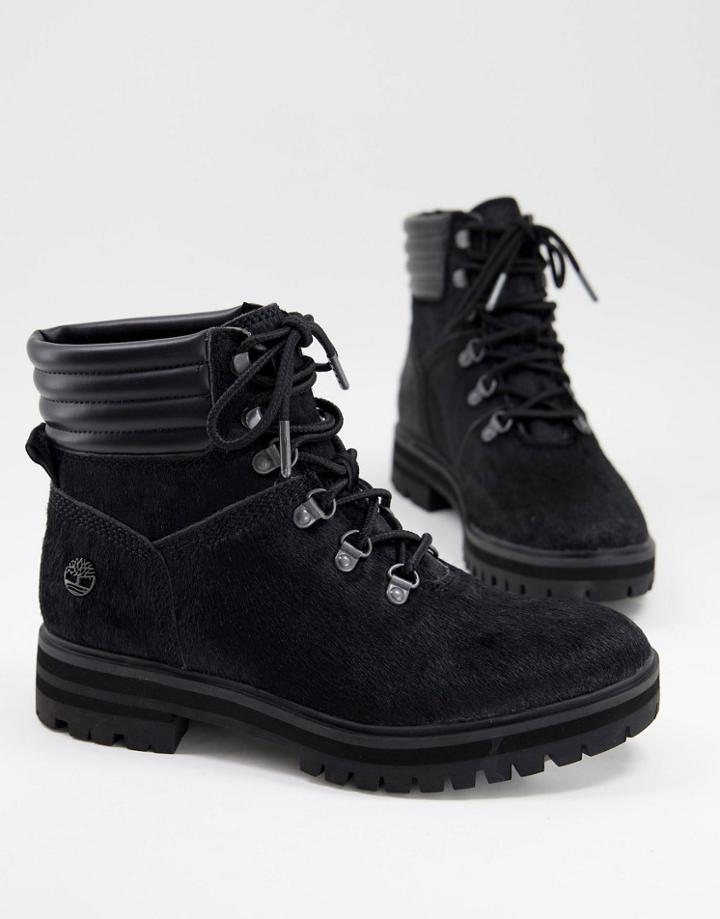 Timberland London Square Hiker Boots In Black-brown