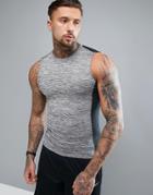 Blend Active Muscle Fit Tank - Gray