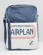 Pull & Bear Crossbody Airplan Messenger Bag - Multi