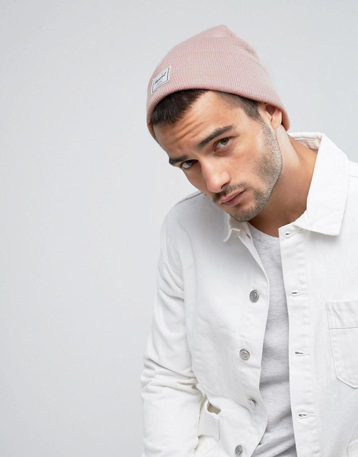 Herschel Supply Co Elmer Beanie In Pink - Pink