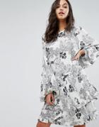 Stevie May Harper Ruffle Mini Dress - Multi