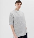 Noak Oversized Striped T-shirt In White - White