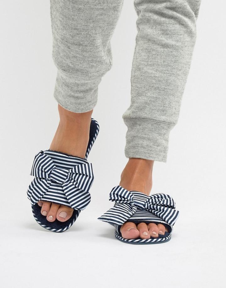Truffle Collection Bow Slide Slippers - Multi