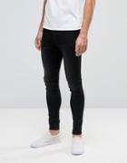 Cheap Monday Jeans Mid Spray Extreme Superstretch Skinny Fit Black Sin - Black