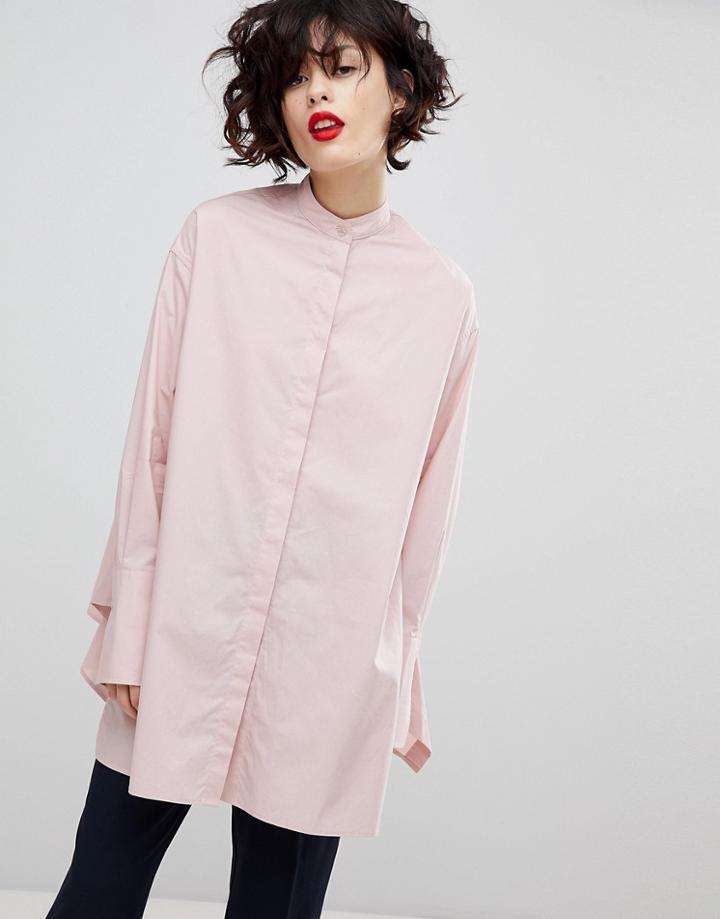 Essentiel Antwerp Purity Oversized Shirt - Pink