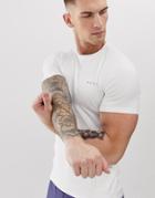 Asos 4505 Muscle Training T-shirt With Quick Dry In White - White