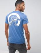 Friend Or Faux Tidal Back Print T-shirt - Blue