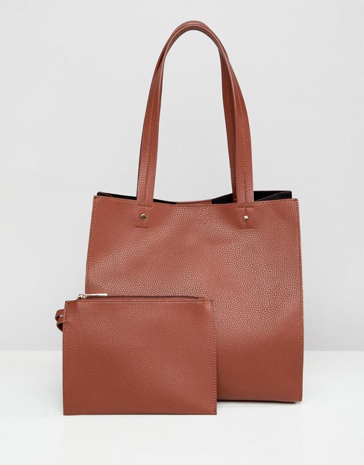 Asos Design Square Shopper - Tan