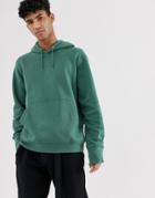 Weekday Hawk Hoodie In Dark Green - Green