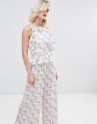 Horrockses Mini Floral Top With Frill Co Ord - Multi