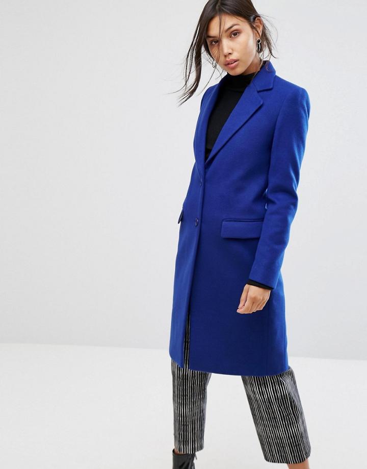 Gianni Feraud Tailored Coat - Blue