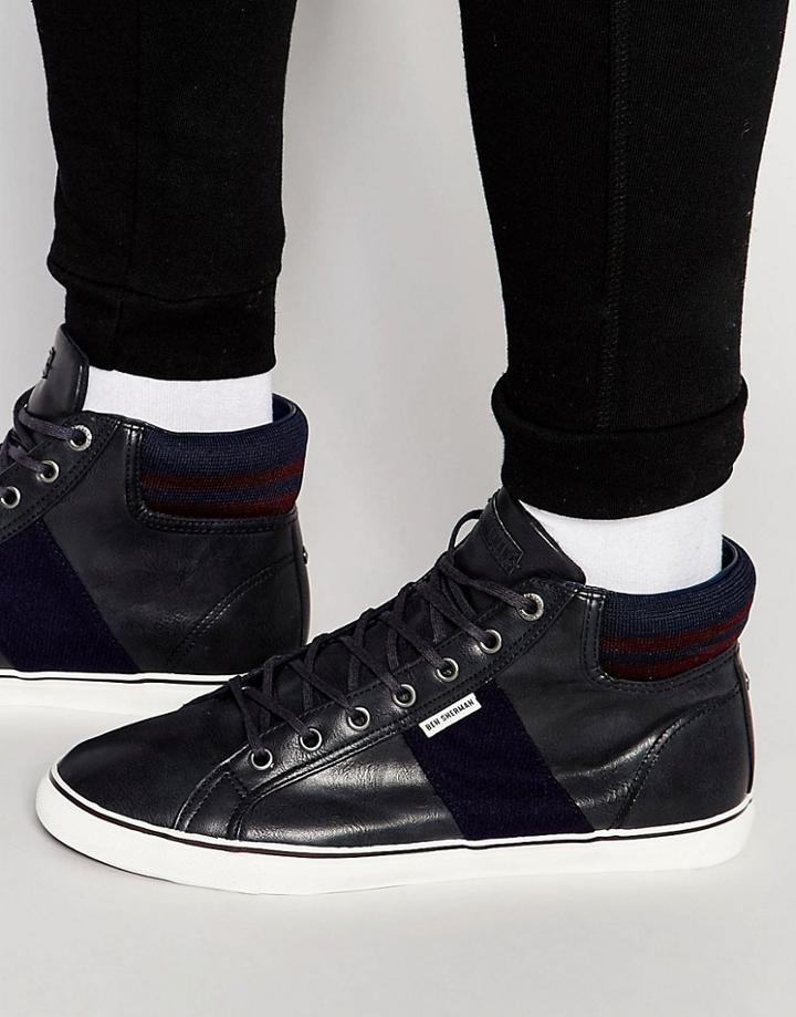 Ben Sherman Teni Hi Sneakers - Blue