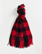 Reclaimed Vintage Inspired Unisex Blanket Scarf In Buffalo Check